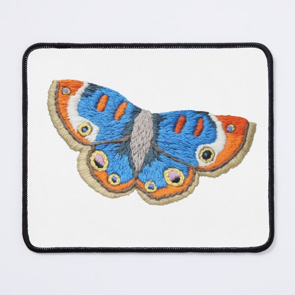 Item preview, Blue Butterfly Embroidered Patch designed and sold by moonfawnco.