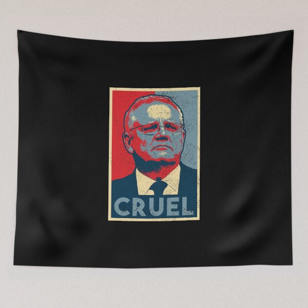 Aperçu de l'œuvre Scott Morrison Cruel [Conception usée] créée et vendue par politicalamity.