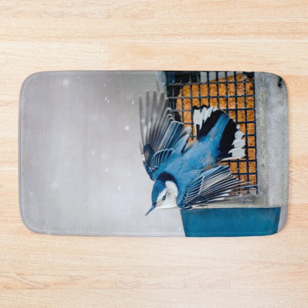Item preview, White-Breasted Nuthatch in Snow Photograph designed and sold by alpendesigns.