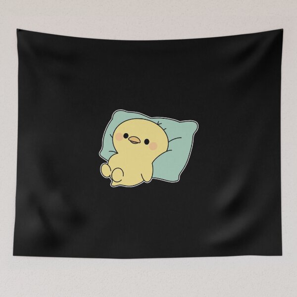 Item preview, Baby Chick Laying On A Pillow Sticker designed and sold by madeleinem48.