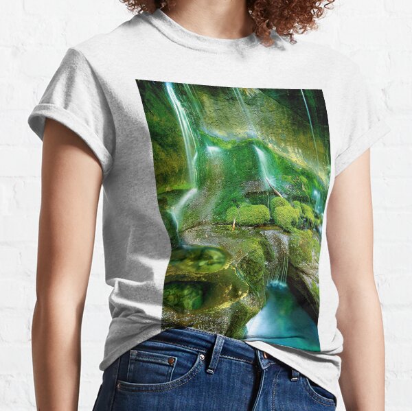 Rainforest Cascades, Tasmania Classic T-Shirt