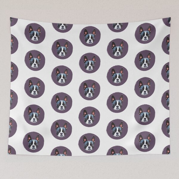 Item preview, Boston Terrier Dog Pop Art - Cute Dog - Paint Dot - WPAP designed and sold by inkandmoth.