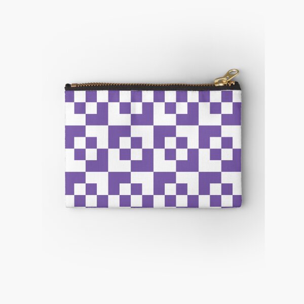 Item preview, Peri Purple Geometric Non Traditional Check Pattern designed and sold by CJAura by Claire Jane Johnson.
