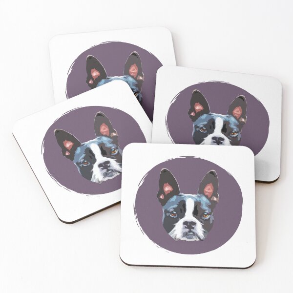 Item preview, Boston Terrier Dog Pop Art - Cute Dog - Paint Dot - WPAP designed and sold by inkandmoth.