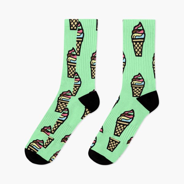 Item preview, Icecream Cones Green Pattern Print Fun Funky Colorful Ice Cream Cone designed and sold by Shayna Westfall.