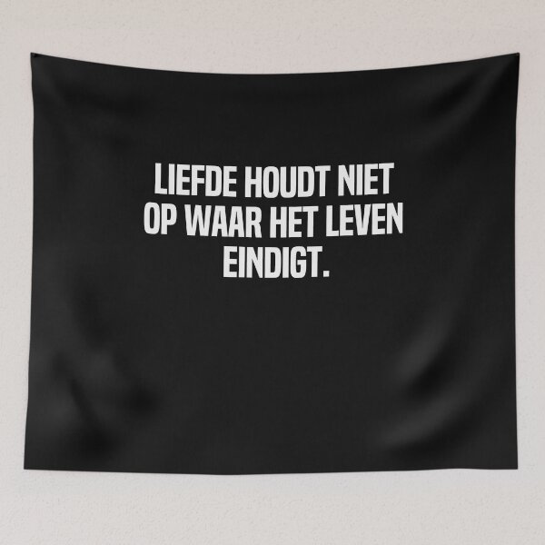 Item preview, Liefde Houdt Niet Op Waar Het Leven Eindigt designed and sold by melshirt-shop.