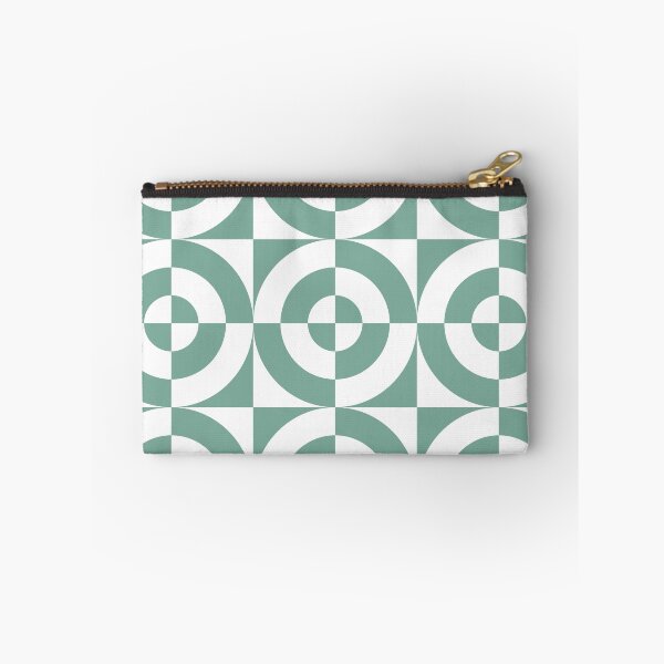 Item preview, Sage Green and White Geometric Circle Check Pattern designed and sold by CJAura by Claire Jane Johnson.