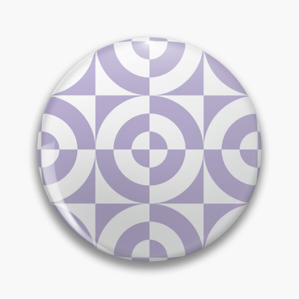 Item preview, Pastel Purple and White Geometric Circle Check Pattern designed and sold by CJAura by Claire Jane Johnson.