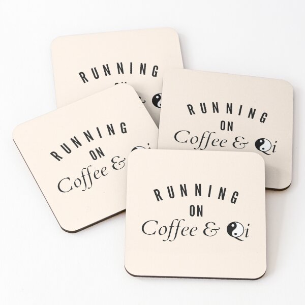 Item preview, Running on Coffee and Qi designed and sold by Honeygramstore.
