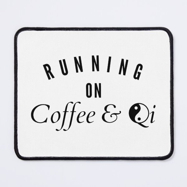 Item preview, Running on Coffee and Qi designed and sold by Honeygramstore.
