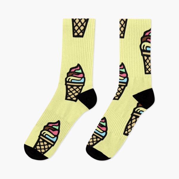 Item preview, Icecream Cones Yellow Pattern Print Fun Funky Colorful Ice Cream Cone designed and sold by Shayna Westfall.