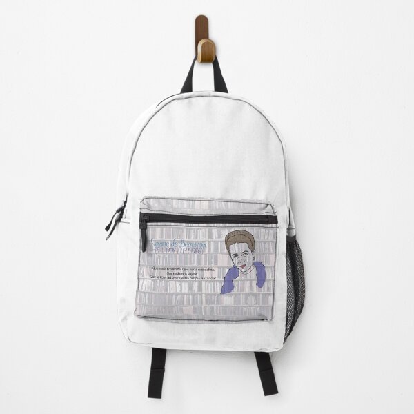Item preview, Simone de Beauvoir (with quote in Spanish) designed and sold by RebelPurpleGirl.