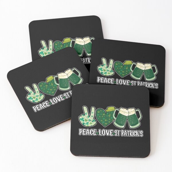 Item preview, peace love st patricks day, peace love st patricks day cheers designed and sold by SmileYreAmazing.