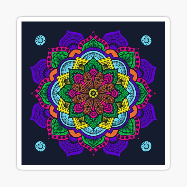 Light Bright Mandala Sticker