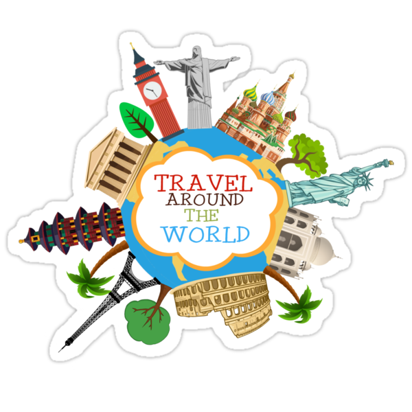 travel the world stickers