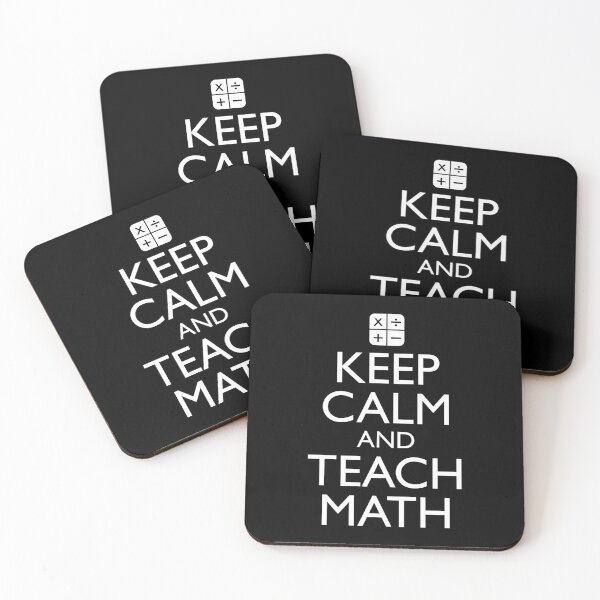 Item preview, Keep Calm And Teach Math designed and sold by Cat Lady Designs.