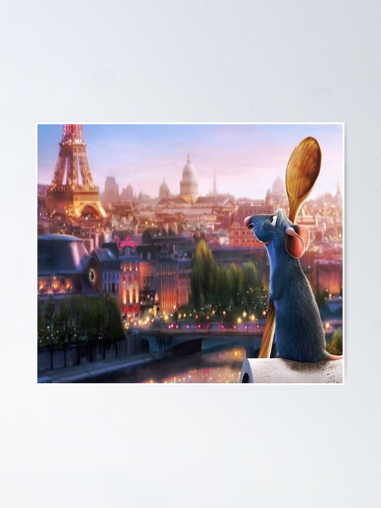"Anyone can cook, Remy the Ratatouille" Poster for Sale by artcushions