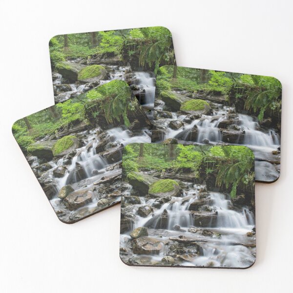 Item preview, Amazing nature landscape,river, waterfall, fast flowing river, morning, sunrise, circle, green, blue, clouds, a lovely view, hiking designed and sold by inurey.