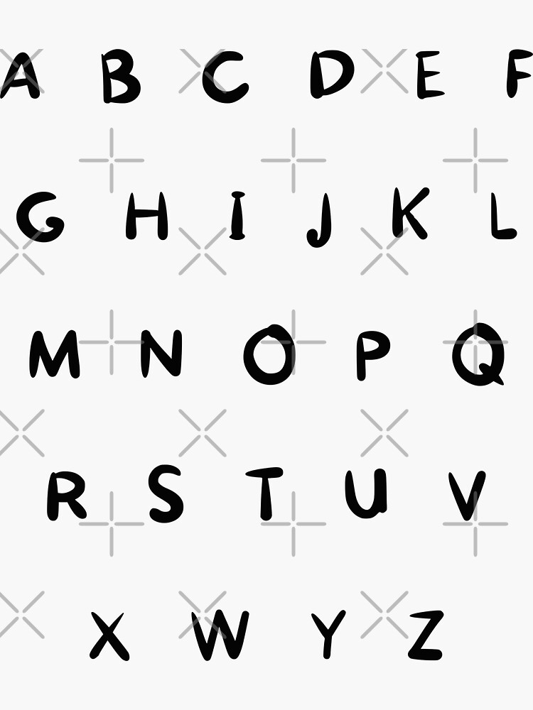 Thumbnail 3 of 3, Sticker, Alphabet Letters sticker sheet - capital letters sticker set designed and sold by Fatamimosh.