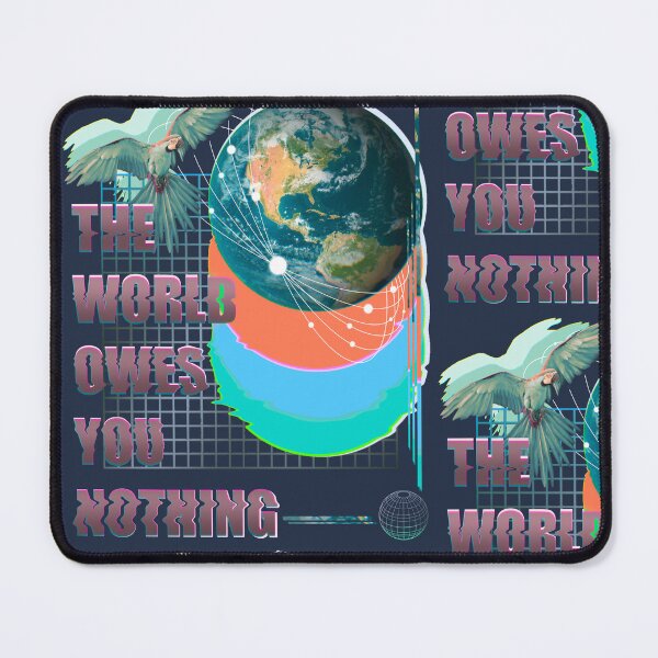 Item preview, The world owes you nothing- Mark Twain designed and sold by Purplecubeart.