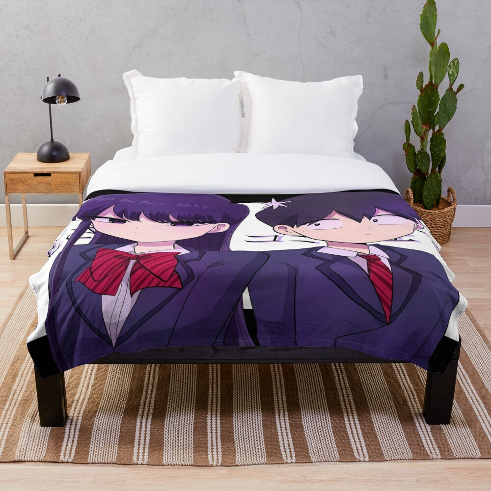 Cute Komi San Wa Comyushou Desu Flannel Throw Blankets Manga Anime Blankets  for Bed Bedroom Warm Bed Rug - AliExpress