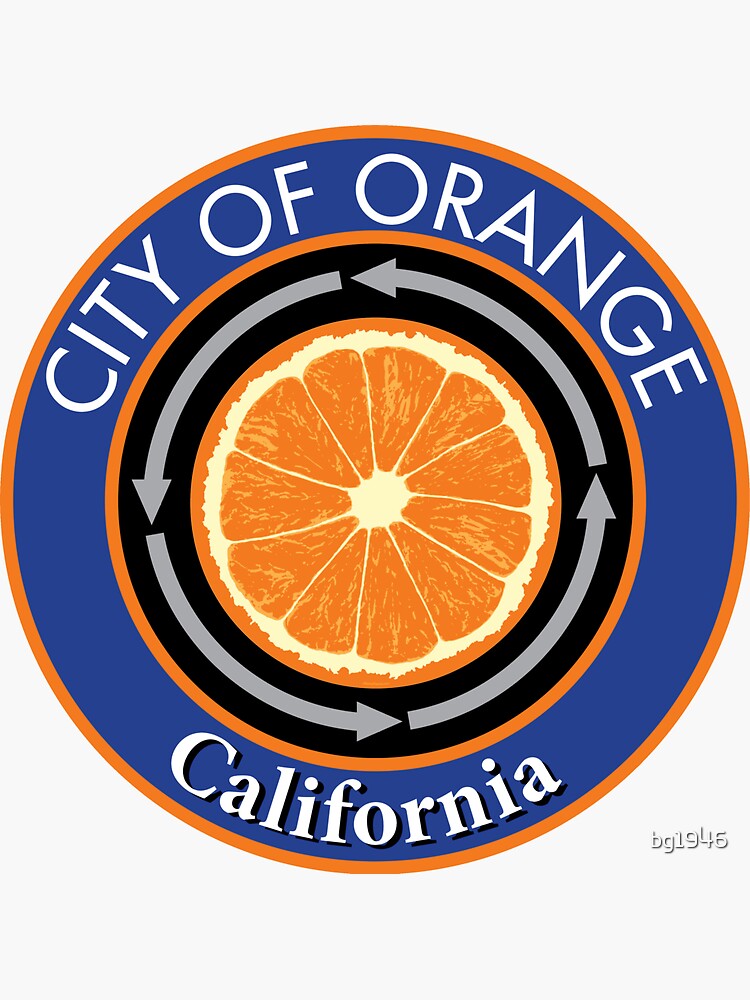 city-of-orange-california-logo-sticker-for-sale-by-bg1946-redbubble
