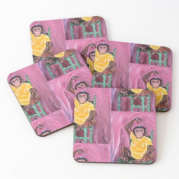 Item preview, Monkey painting art designed and sold by absurdlycurly.