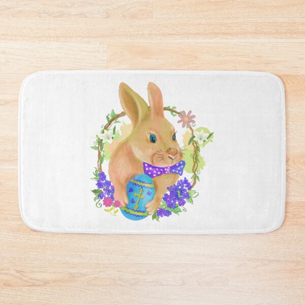 Item preview, Vintage Easter Bunny with Blue Egg designed and sold by silviaol.