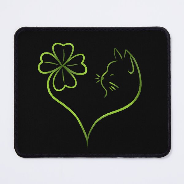 Item preview, St Patrick's clover cat designed and sold by smokylemon.