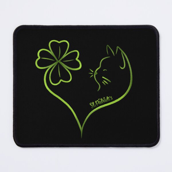 Item preview, St Patrick's clover cat designed and sold by smokylemon.