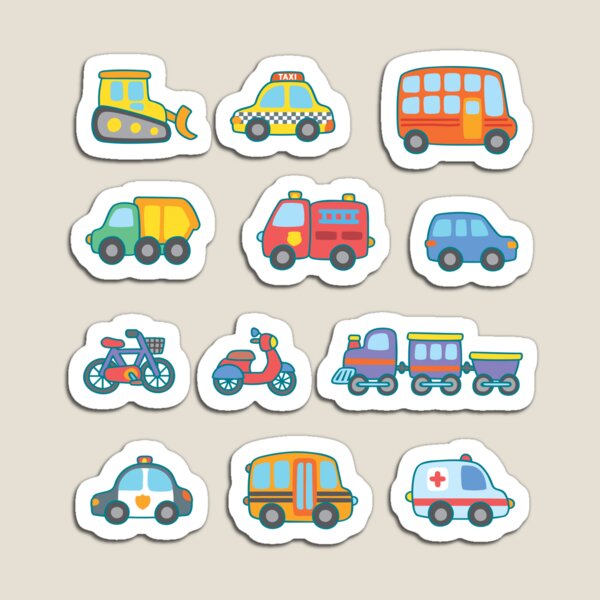 Land Transport Clipart Transportation Vector Kawaii Vehicle 