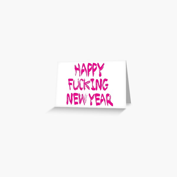 Happy New Year Greeting Card