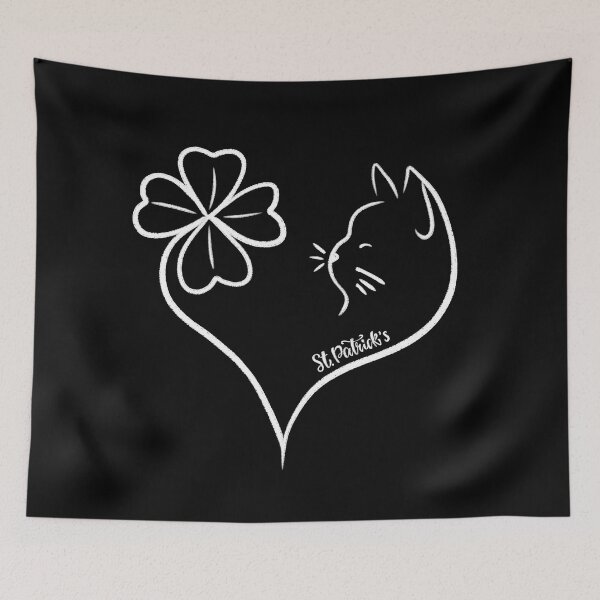 Item preview, St Patrick's clover cat designed and sold by smokylemon.