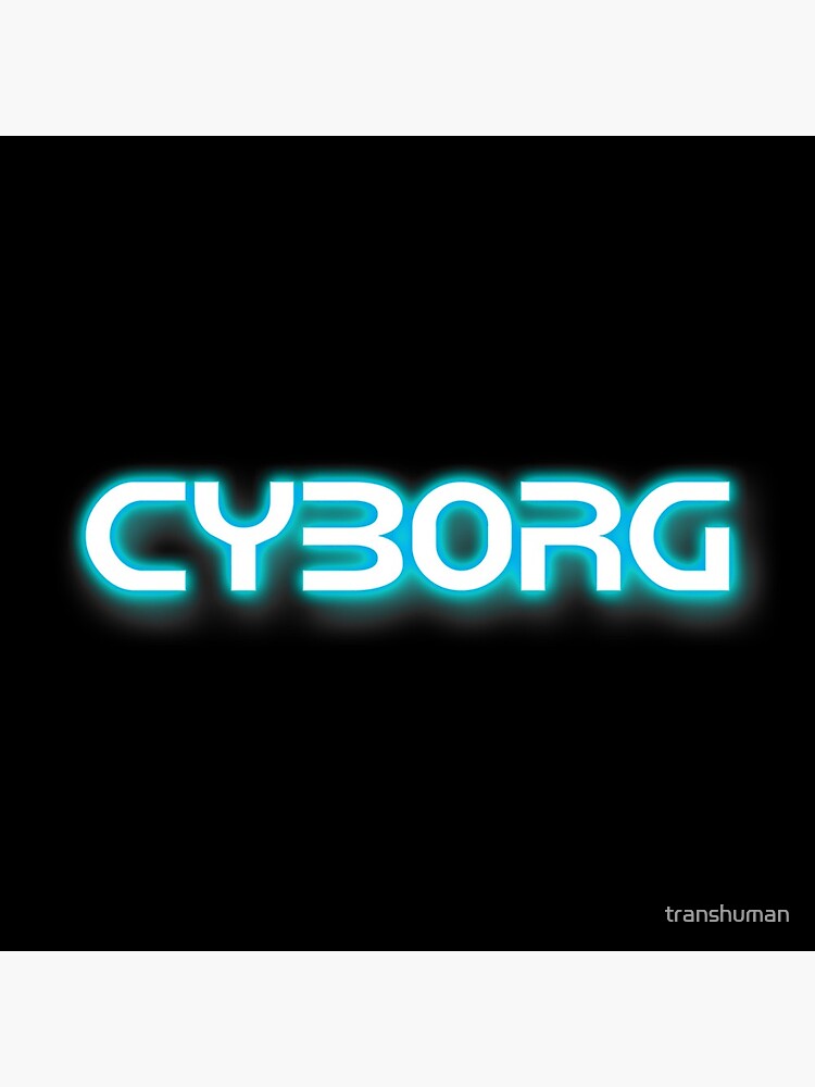 Neon Blue Cyborg by transhuman