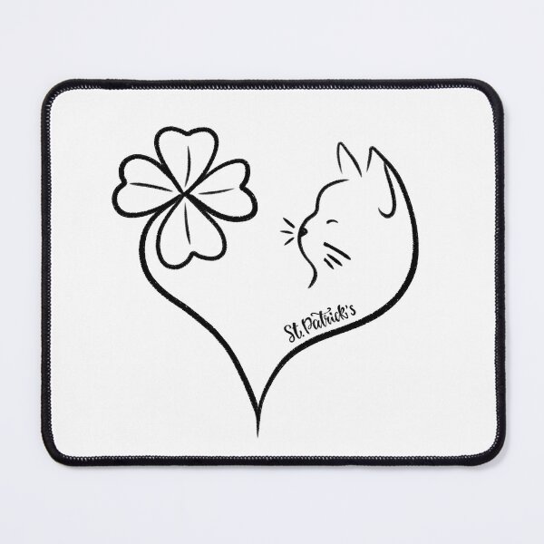 Item preview, St Patrick's clover cat designed and sold by smokylemon.