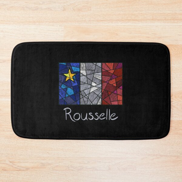 Item preview, Acadian Flag pastel mosaic Rousselle - Drapeau acadien mosaïque pastel vitrail Rousselle designed and sold by ColoursOfFrance.