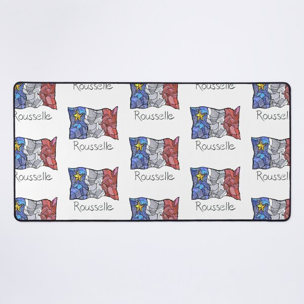 Item preview, Acadian Flag pastel liquid mosaic Rousselle  - Drapeau acadien mosaïque liquide pastel vitrail Rousselle designed and sold by ColoursOfFrance.