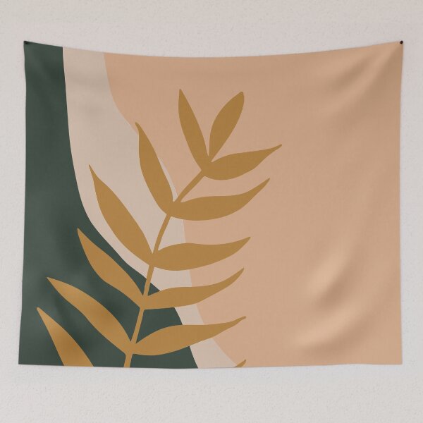 Item preview, Modern Art Leaves Collection Hunter, Peach, Gold designed and sold by StudioPosies.