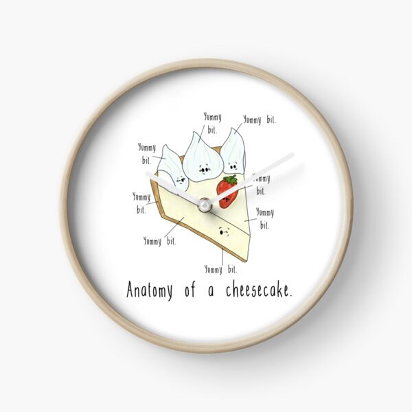 Anatomy of a Cheesecake. Clock
