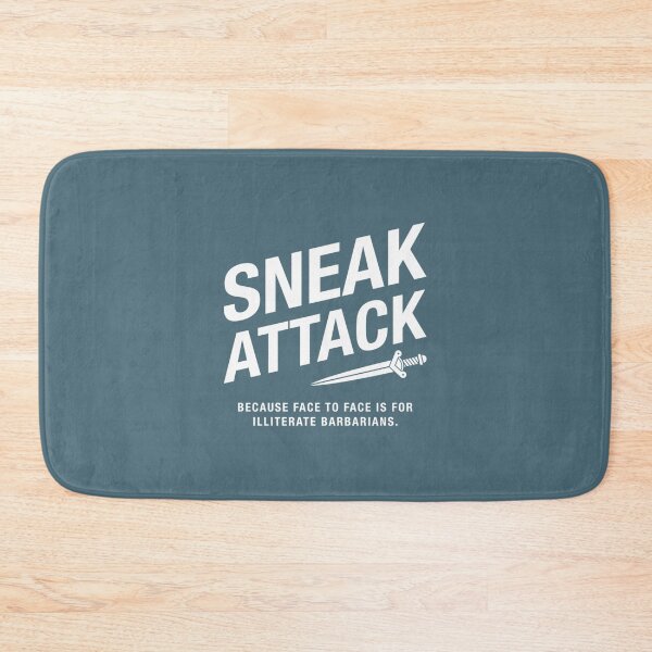Item preview, Rogue Sneak Attack Illiterate Barbarians Gaming17 designed and sold by Stardust1999.