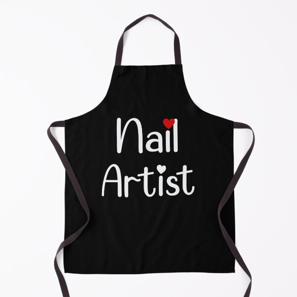 Item preview, Nail Artist Nails Artists Aprons Text Nail Salon Gifts Idea For Womens designed and sold by Dr.YesOrNo.