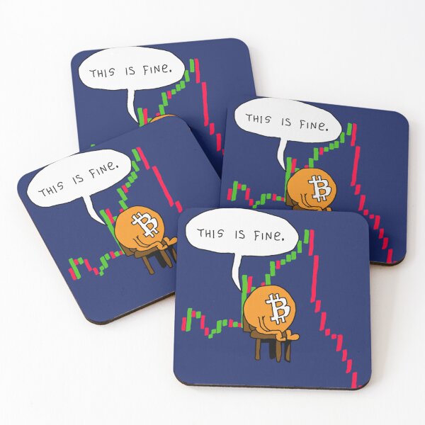 Item preview, Bitcoin Crash - This is Fine Comic   designed and sold by FunnyAndLoves.