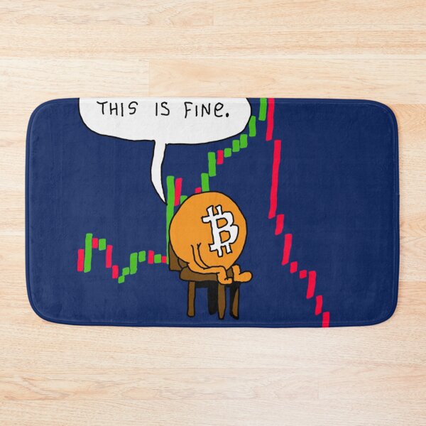 Item preview, Bitcoin Crash - This is Fine Comic   designed and sold by FunnyAndLoves.