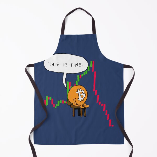 Item preview, Bitcoin Crash - This is Fine Comic designed and sold by FunnyAndLoves.