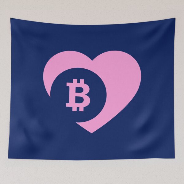 Item preview, Bitcoin is my valentine heart - about metaverse - crypto crash - web 3.0 - wrapped bitcoin  designed and sold by FunnyAndLoves.