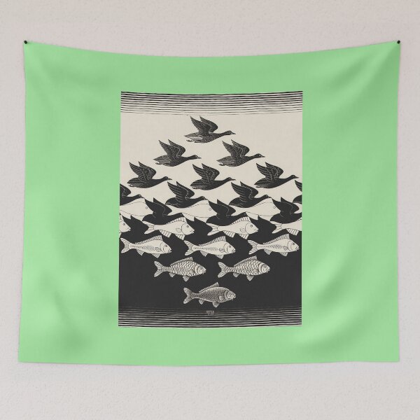 Item preview, Sky and Water I  Maurits Cornelis Escher92 designed and sold by Stardust1999.