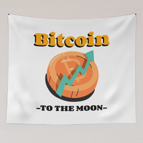 Item preview, Bitcoin to the Moon   designed and sold by FunnyAndLoves.