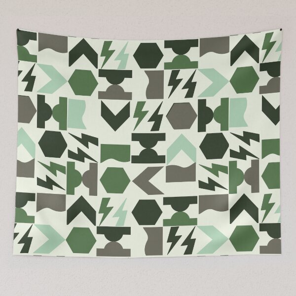 Item preview, Simple Shapes Minty Mod Geometric Pattern designed and sold by Ferocious-Pear.