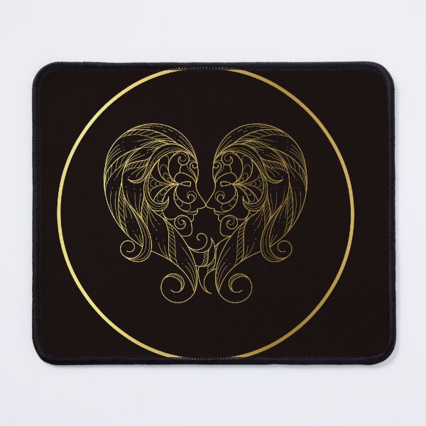 Item preview, Gemini Zodiac Art Gold designed and sold by Felicity-K.