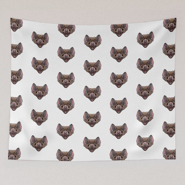 Item preview, Light Brown traditional tattoo style vampire bat designed and sold by megami-dreams.